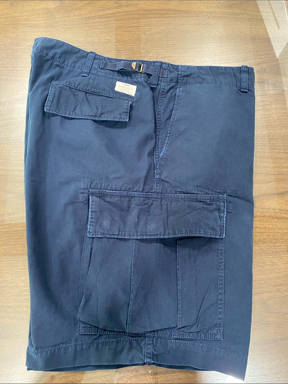 Polo by Ralph Lauren Dark Navy Twill Cargo Shorts with Utility Pockets